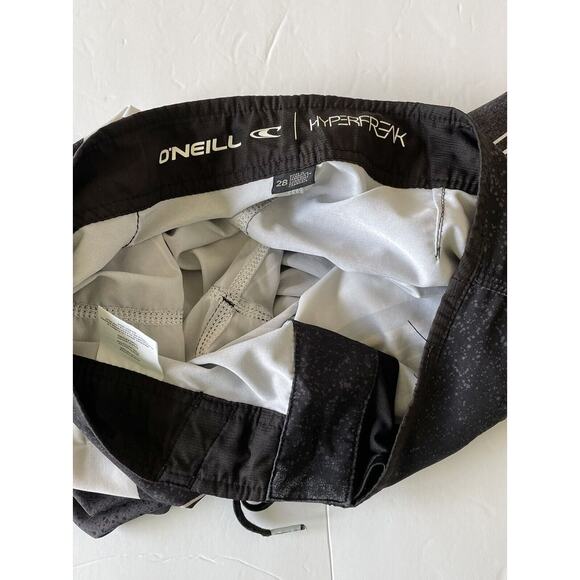 O'Neill Hyperfreak Mens Charcoal Board Shorts Outdoor Size 28 Polyester Preowned - Picture 10 of 12